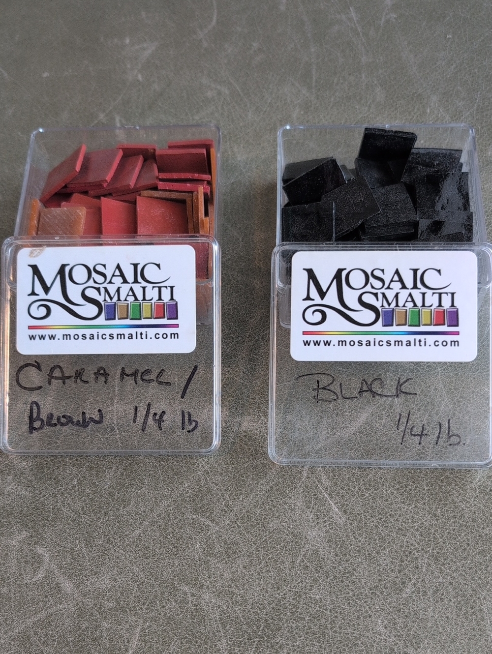 Mosaic Smalti Contorni In Black, Brown & Caramel